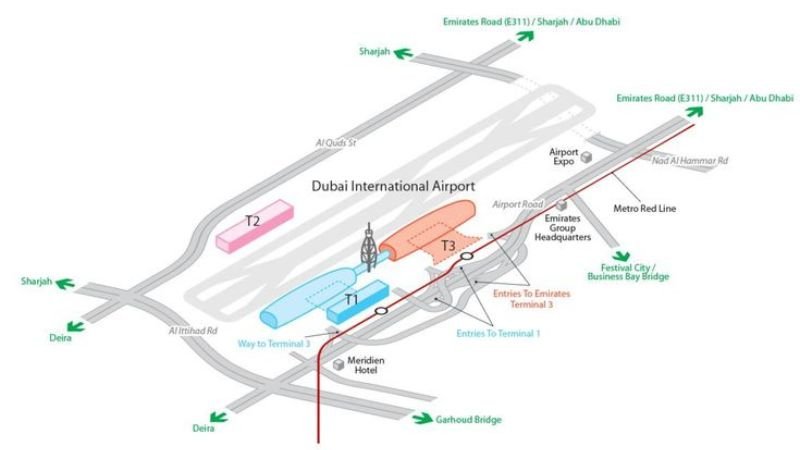 Dubai International Airport Terminals